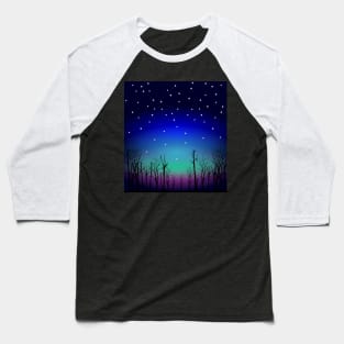 Starry Nights with Aurora Baseball T-Shirt